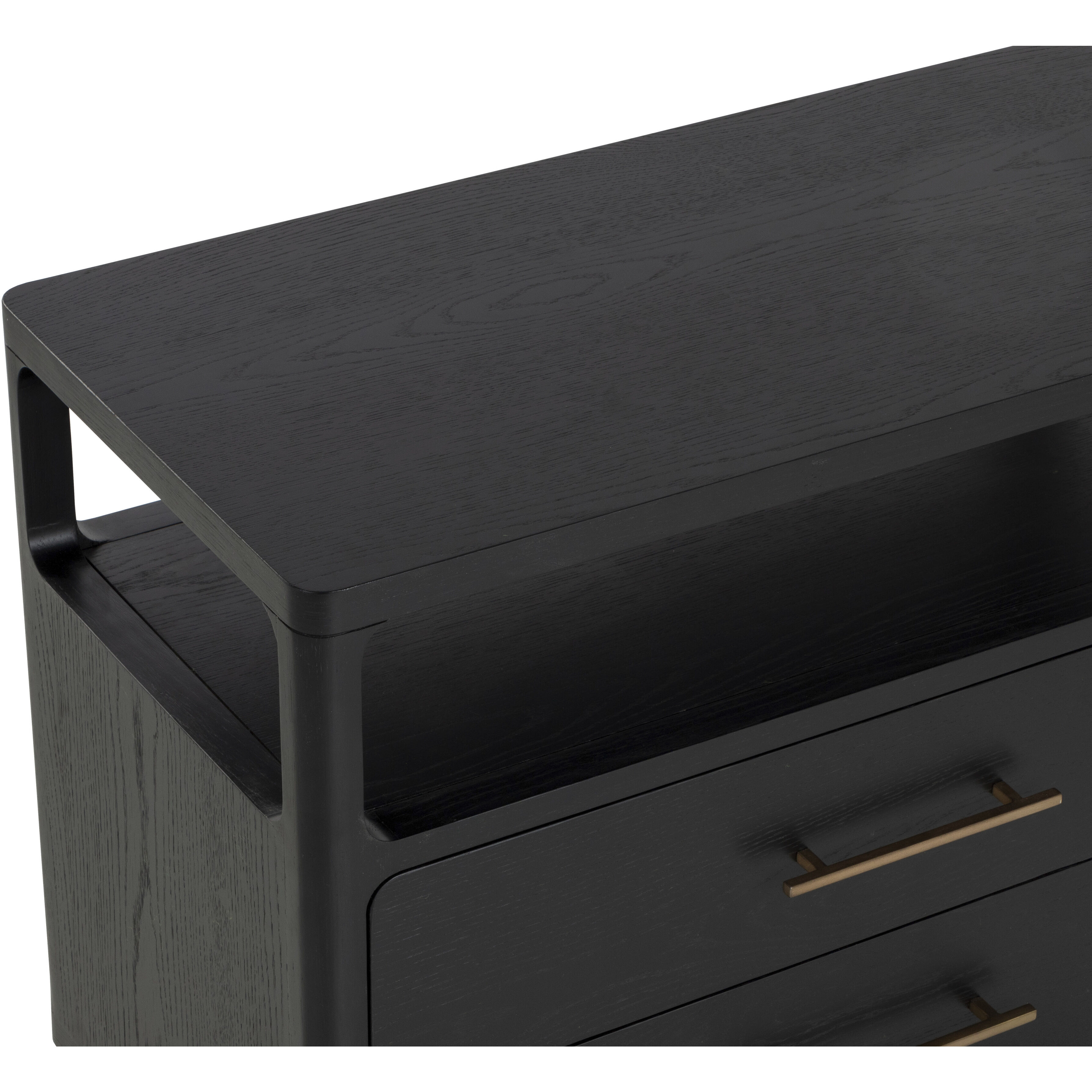 Danette 36 X 19.5 inch Black Night Stand